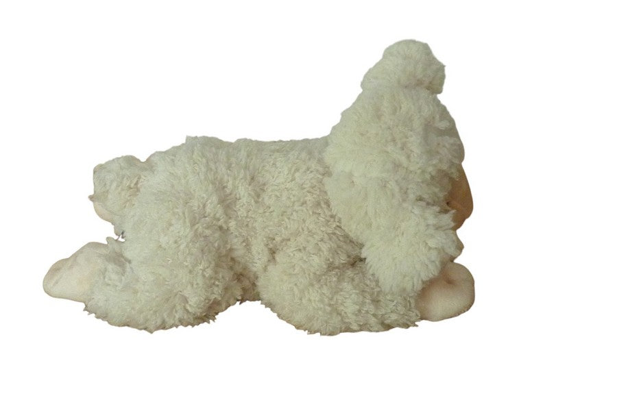 Peluche mouton blanc crème - Nicotoy - 26 cm
