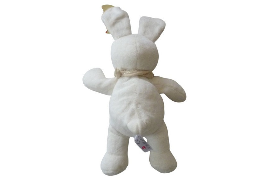 Peluche lapin blanc - Nicotoy - 35 cm