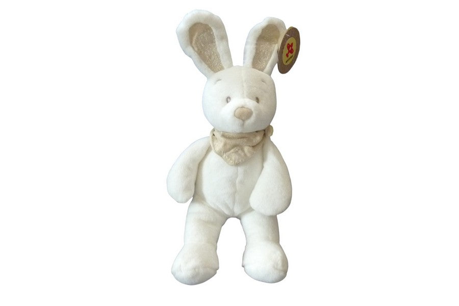 Peluche lapin blanc - Nicotoy - 35 cm