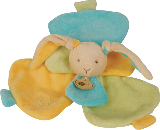 Doudou lapin plat Collection - Douceur Flower - BN652 Baby'Nat - 24 cm