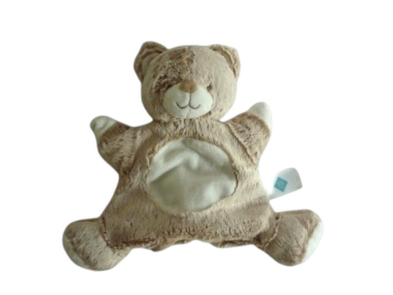 Doudou ours marionnette marron - Tex Baby