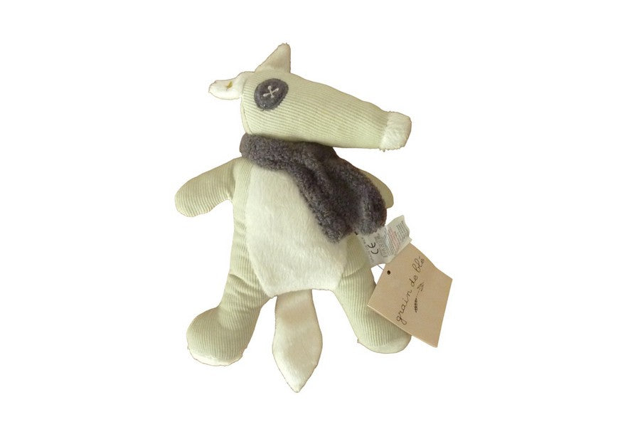 Peluche loup - Grain de blé - 20 cm