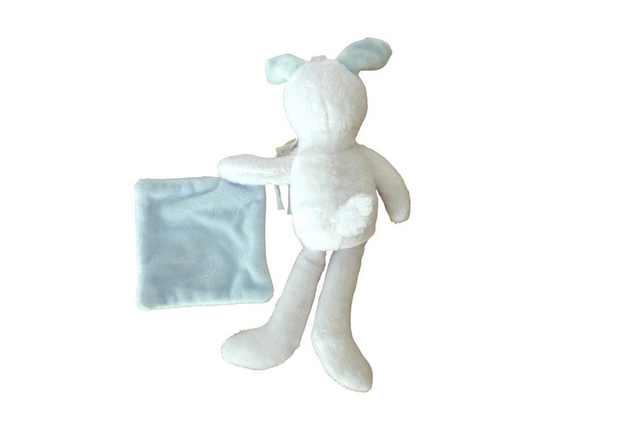 Peluche cheval Holly avec mouchoir blanc bleu - Happy Horse