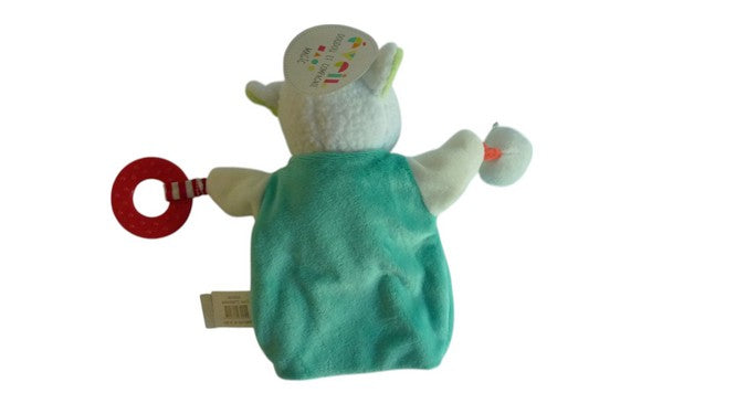 Doudou mouton bleu vert - Magic Marionnette - DC3005 Doudou et Compagnie