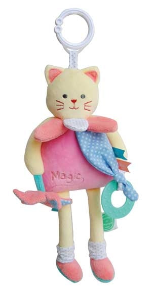 Peluche éveil chat 28 cm - DC3006 Doudou et Compagnie - 28 cm