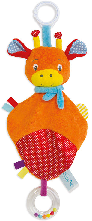 Doudou girafe éveil plat - Baby'Nat BN0146