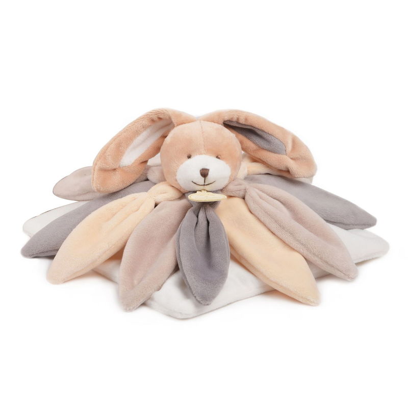 Doudou lapin plat taupe beige gris - Collector - DC2792 Doudou et Compagnie