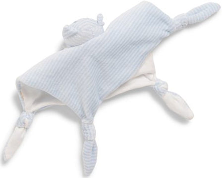 Doudou chat plat bleu rayé blanc - Monoprix