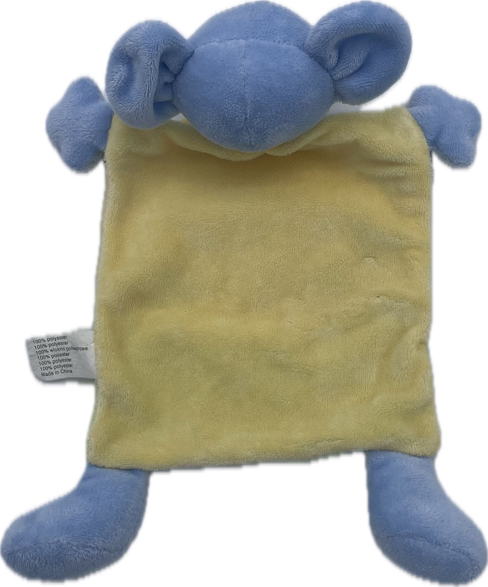 Doudou souris plat bleu jaune vert - Vêtir