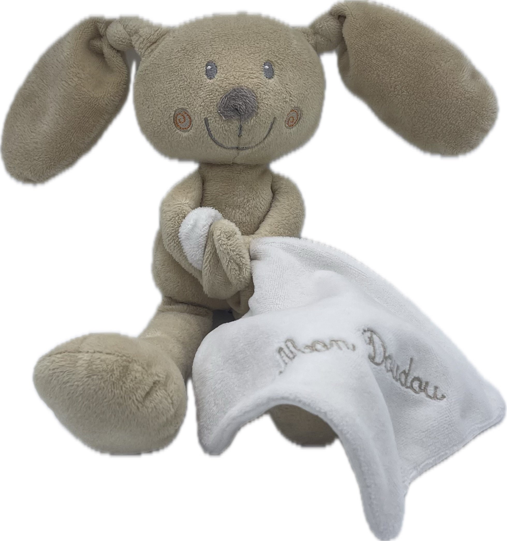 Peluche lapin mouchoir - Pommette