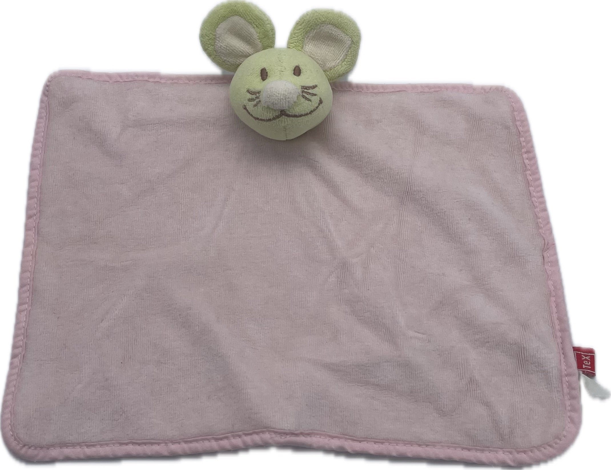 Doudou souris plat rose - Tex Baby