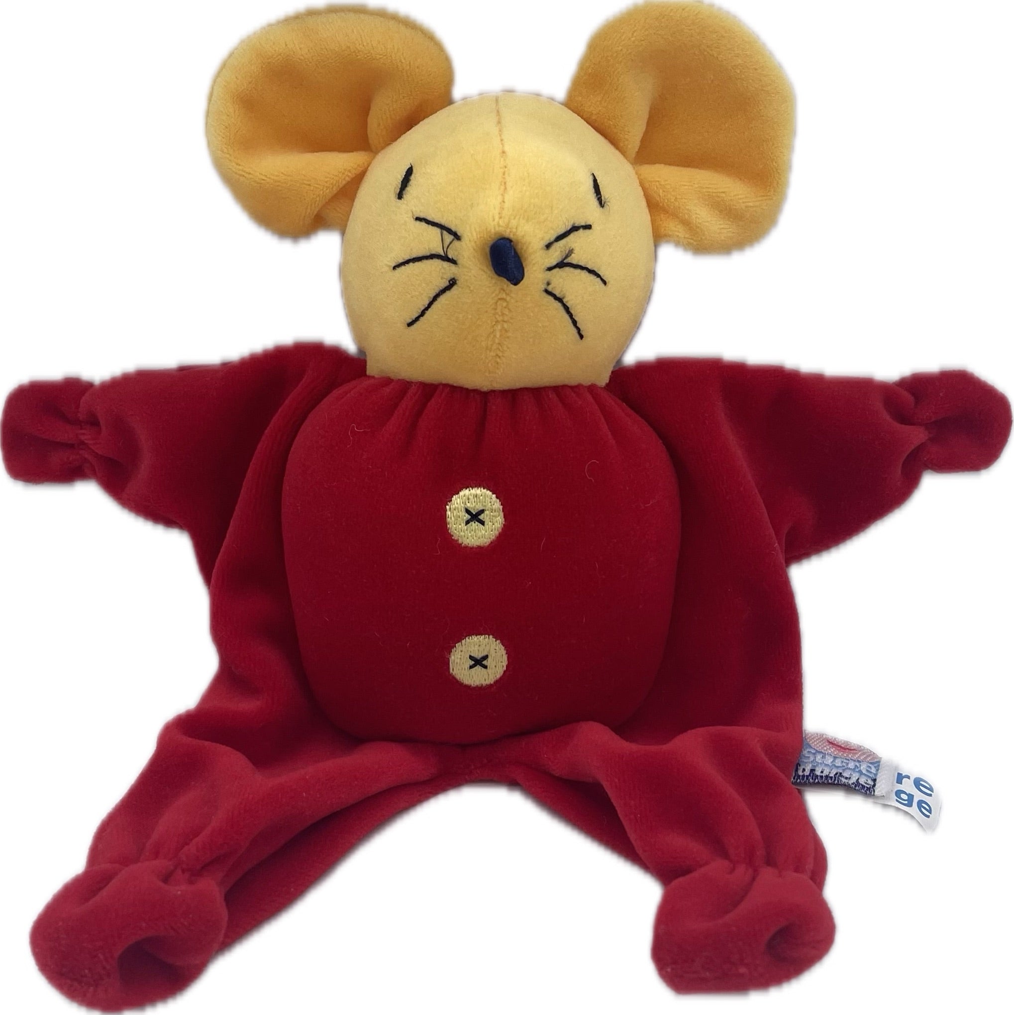 Peluche souris rouge - Sucre d'Orge - 26 cm