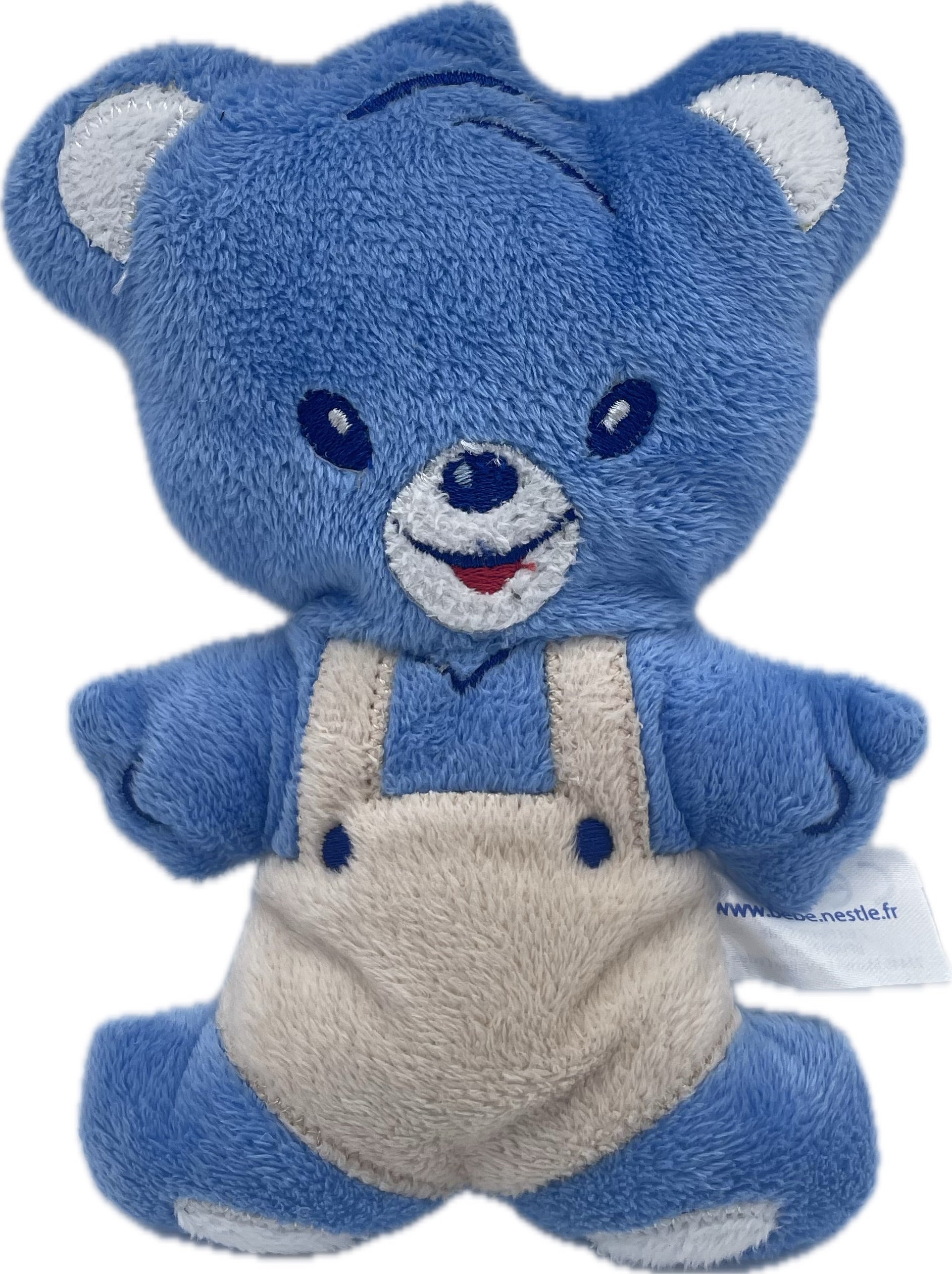 Peluche ours bleu - Nestlé 17 cm