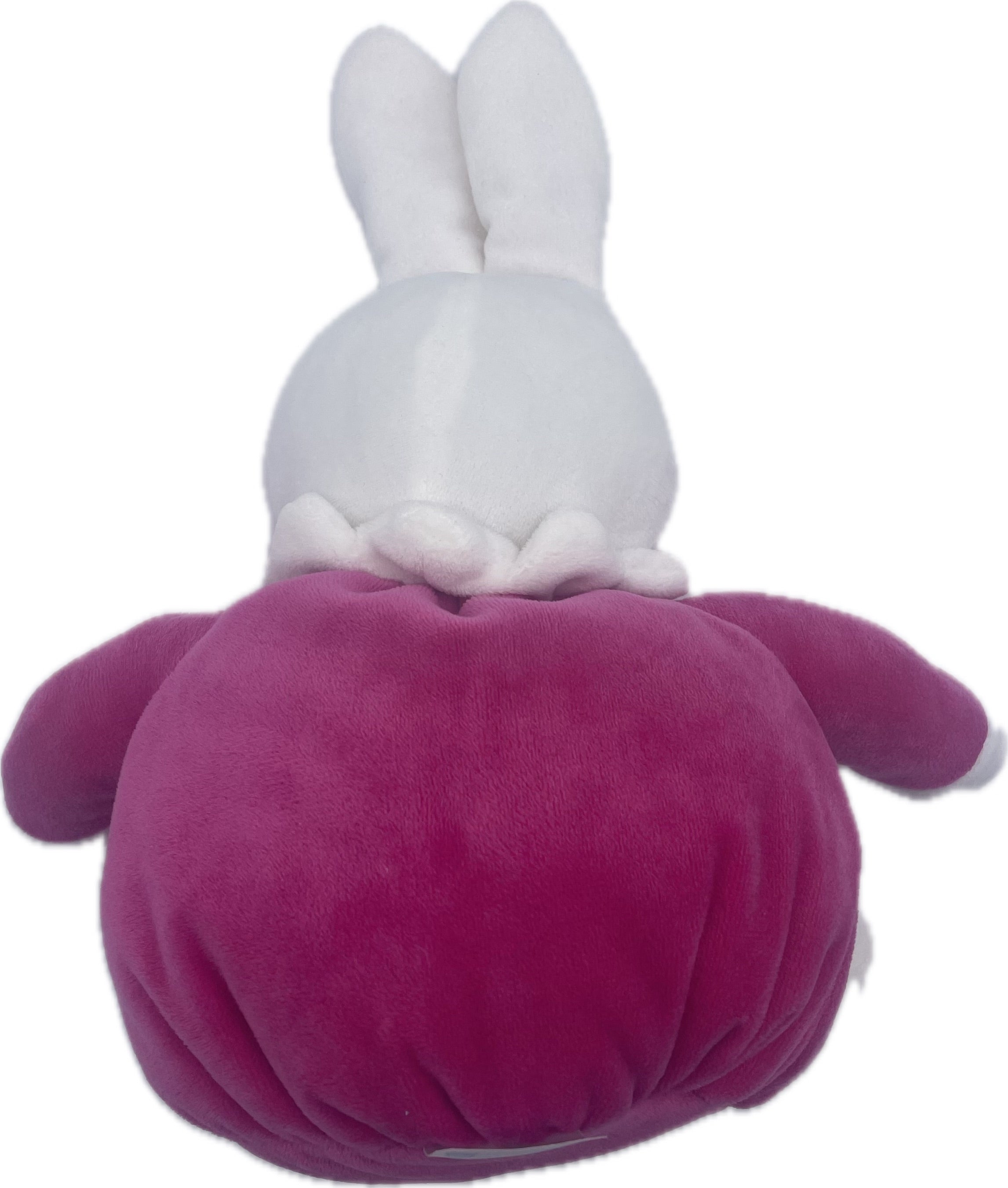 Peluche lapin blanc fuchsia - Klorane - 27 cm