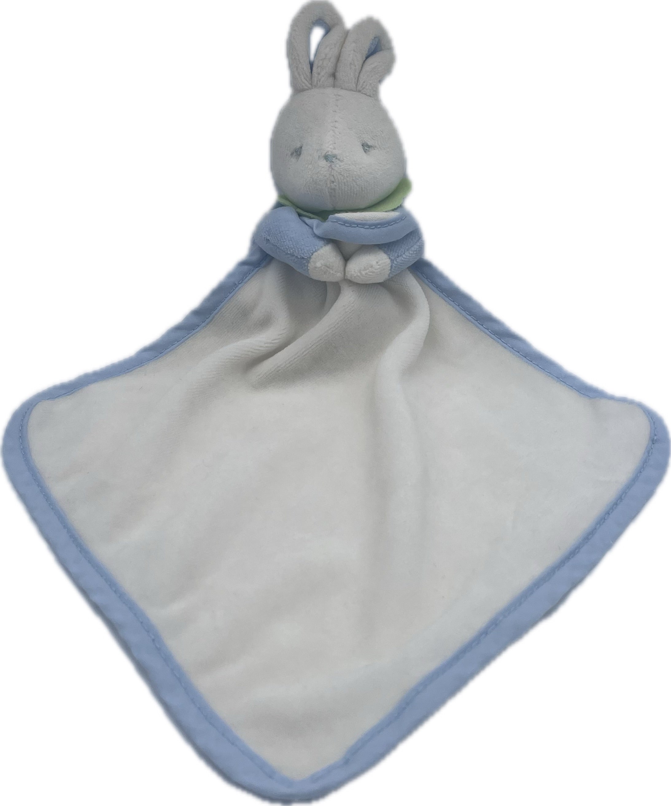 Peluche lapin mouchoir bleu blanc vert - Klorane