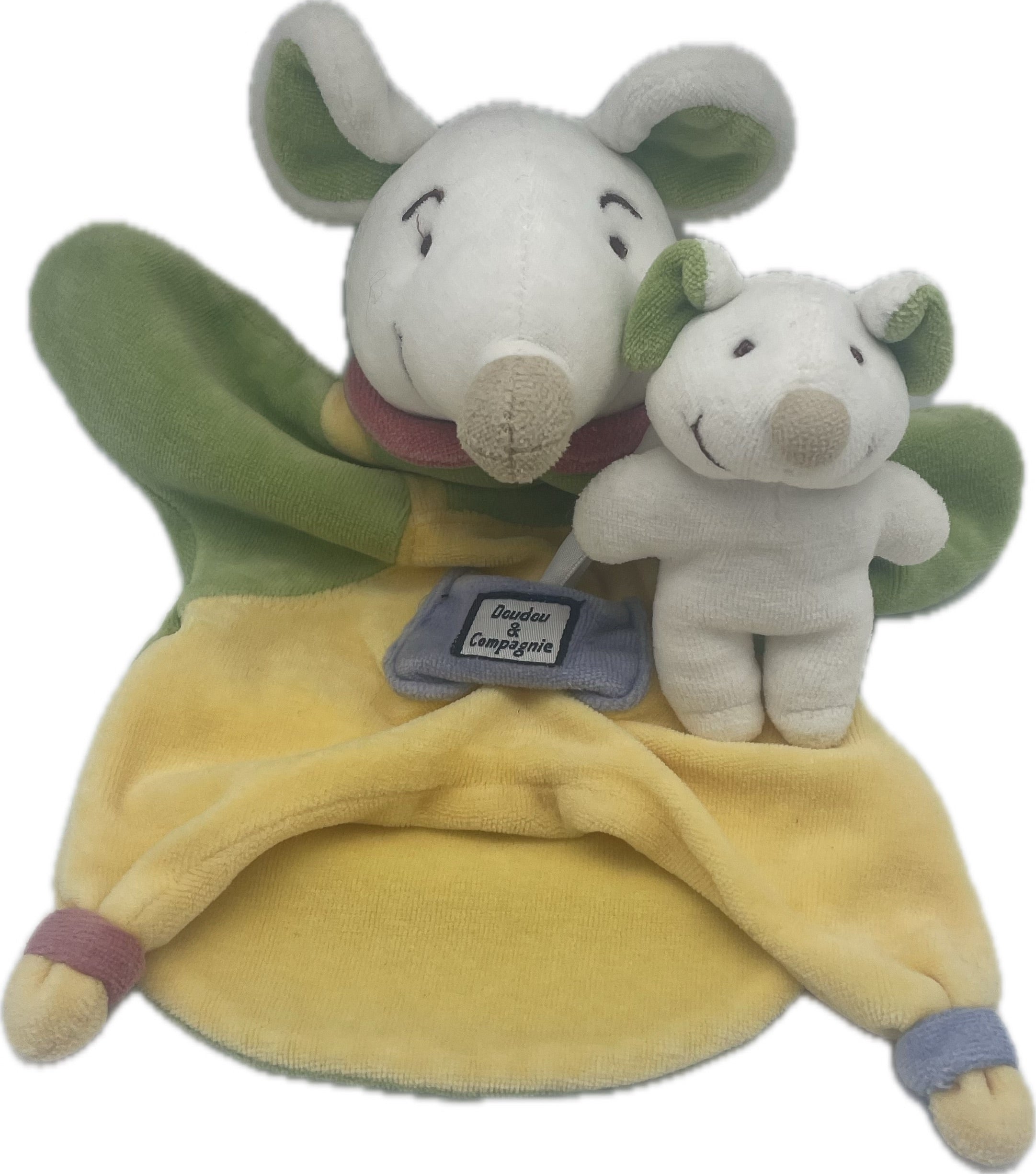 Doudou marionnette souris et son petit - Doudou et Compagnie