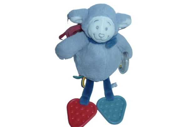 Peluche éveil mouton gris - Guss et Victor - Noukie's - 26 cm