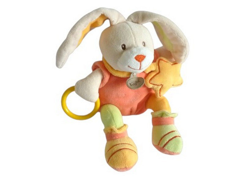 Peluche éveil lapin Stellou - BN772 Baby'Nat - 26 cm