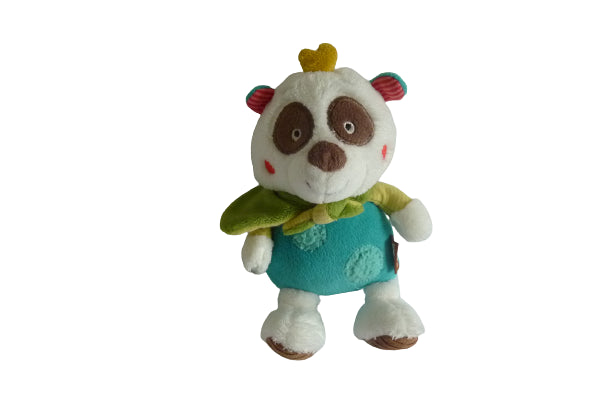 Peluche musicale panda multicolore - Babysun - 20 cm