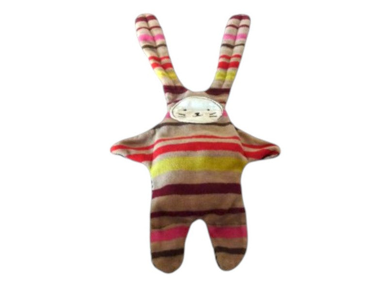 Doudou lapin plat multicolore - Catimini