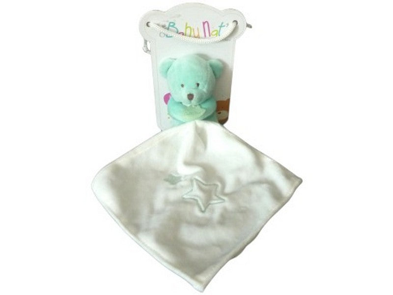 Peluche ours avec mouchoir blanc - BN0388 Baby'Nat