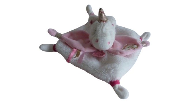 Doudou licorne plat rose - BN0322 Baby'Nat