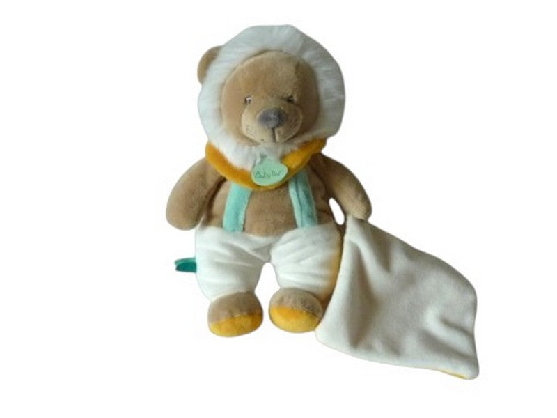 Peluche lion Maxou avec mouchoir - BN0521 - Baby'Nat