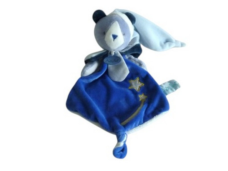 Doudou ours plat bleu - Les Comètes - BN0312 Baby'Nat