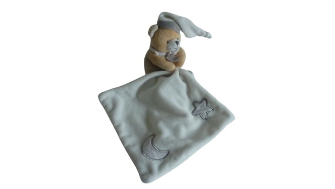 Peluche ours - Les Luminescents - mouchoir - BN0137 Baby'Nat