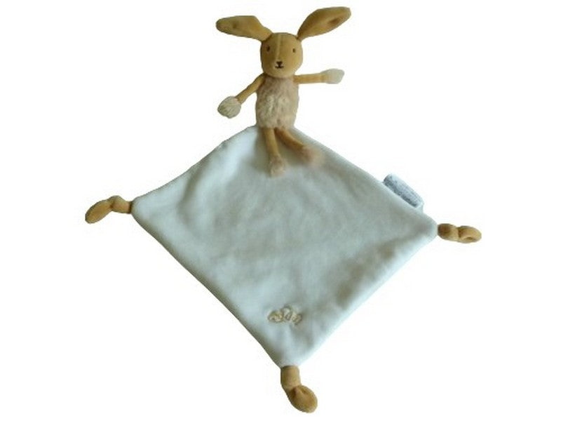Peluche lapin Valentin avec mouchoir blanc - Pioupiou et Merveilles