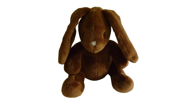 Peluche lapin marron - DPAM 25 cm