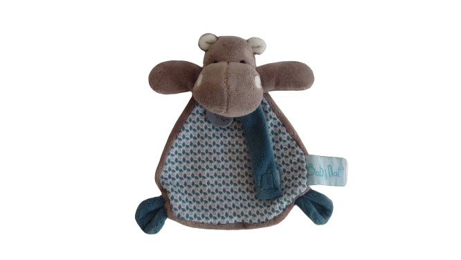 Doudou hippopotame Bazile et Zoé BN0568 Baby'Nat