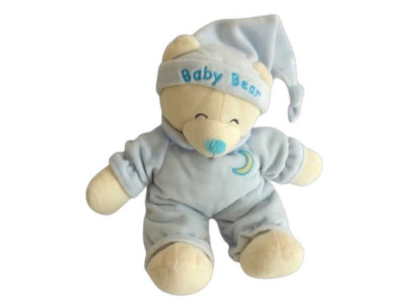 Peluche ours dormeur bleu - Gipsy - 29 cm