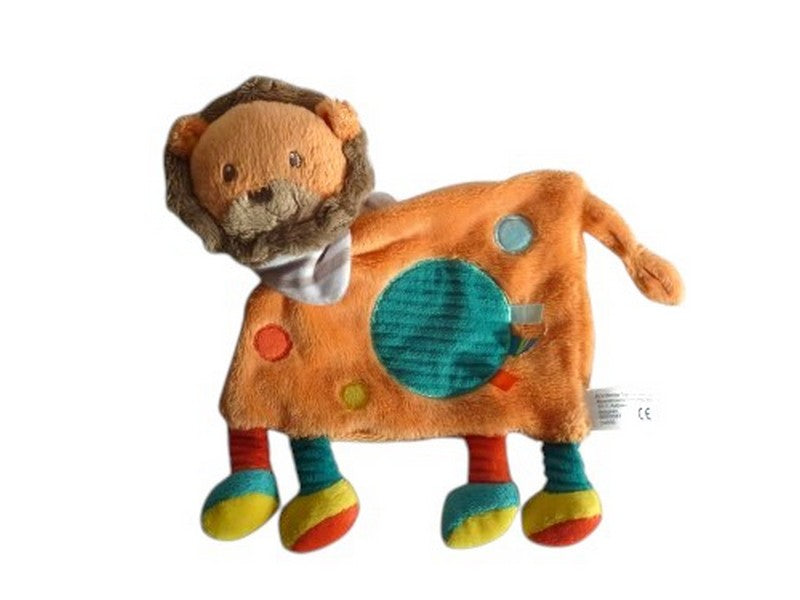 Doudou lion plat multicolore - Nicotoy Simba Toys