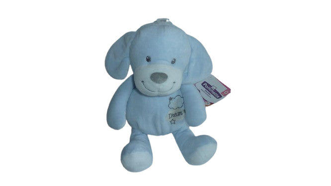 Peluche chien bleu Pommette