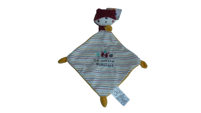Peluche renard mouchoir Mots d'Enfants