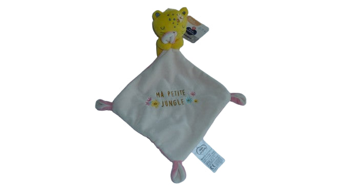 Peluche tigre mouchoir Mots d'Enfants