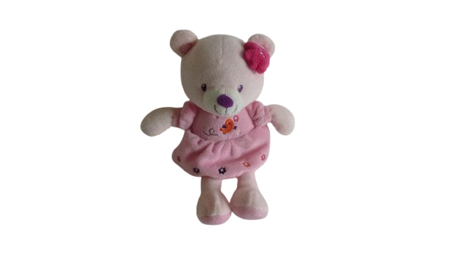 Peluche ours rose Pommette