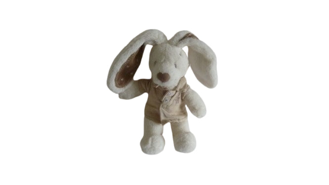 Peluche lapin blanc Pommette