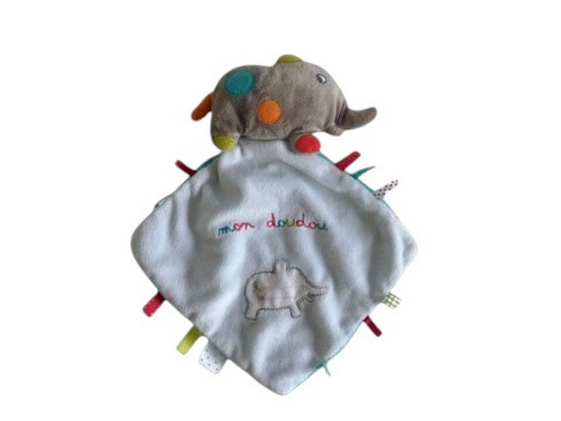 Peluche éléphant avec mouchoir - Nicotoy