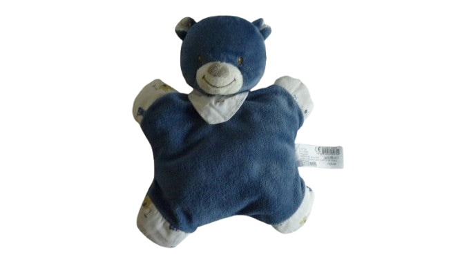 Peluche ours bleu - Monoprix - 24 cm