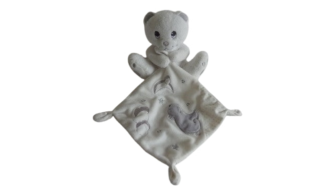 Peluche ours mouchoir blanc et gris Nicotoy Simba Toys