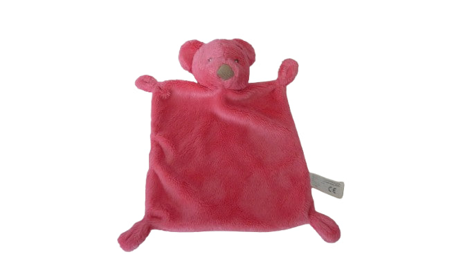 Doudou ours plat rose fuchsia Nicotoy Simba Toys