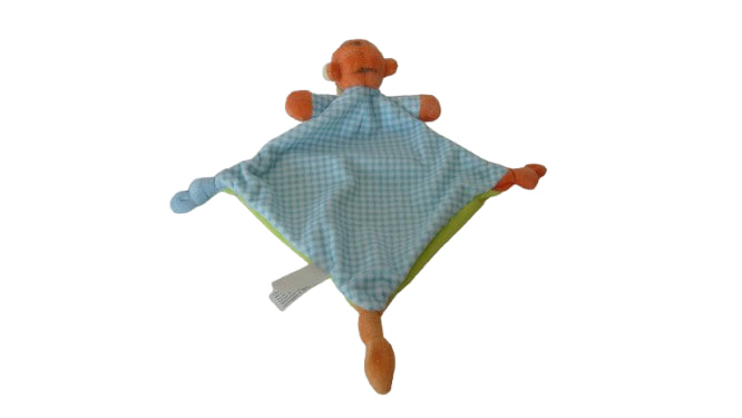 Doudou Tigrou plat bleu vert - Disney
