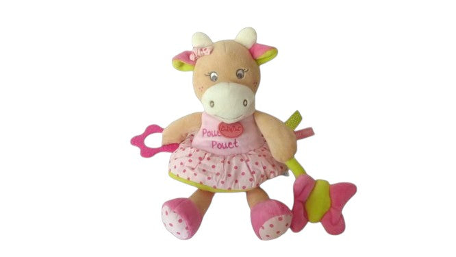 Peluche éveil vache Coquillette - BN0173 Baby'Nat