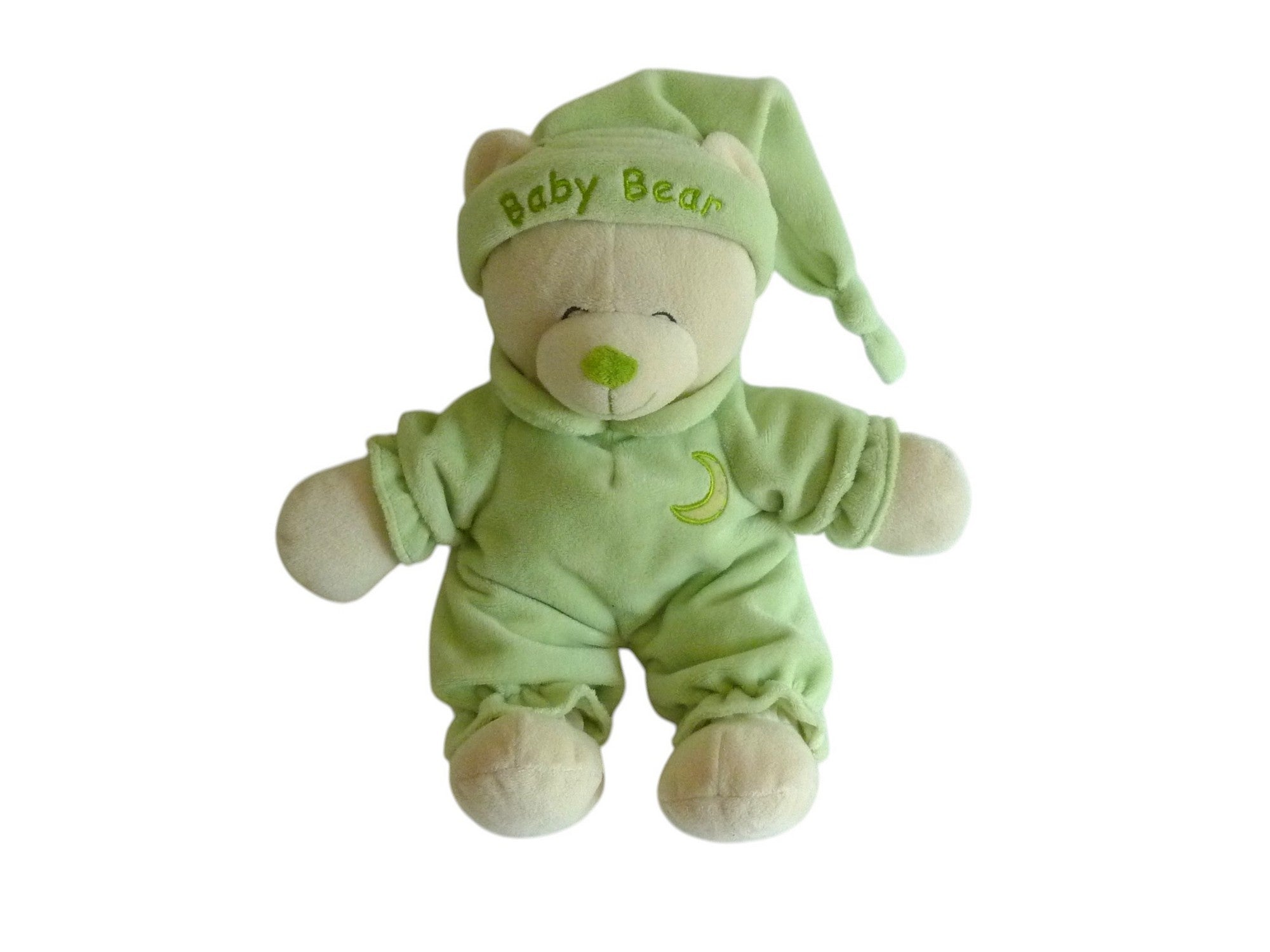 Peluche ours dormeur vert - Gipsy - 31 cm