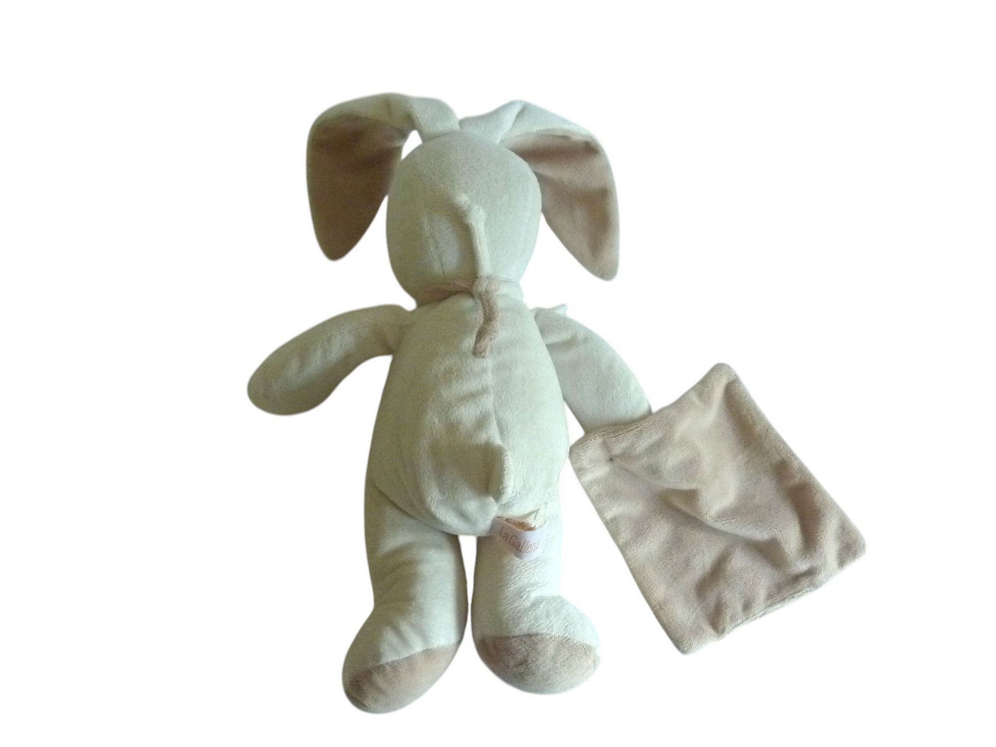 Peluche lapin avec mouchoir - La Galleria
