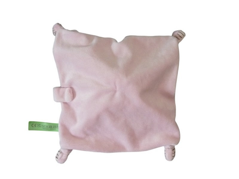 Doudou lapin plat - rose motifs - Nicotoy Simba Toys