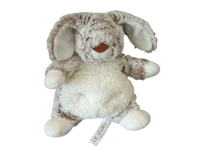 Peluche lapin marron chiné blanc - Nicotoy Simba Toys - 24 cm