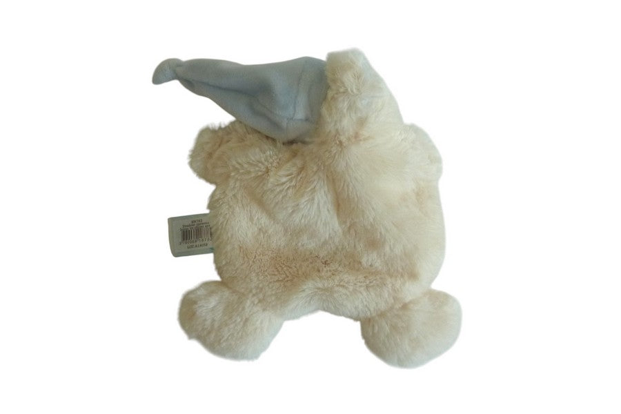 Doudou ours plat écru bleu - Les Câlins - Baby'Nat BN782